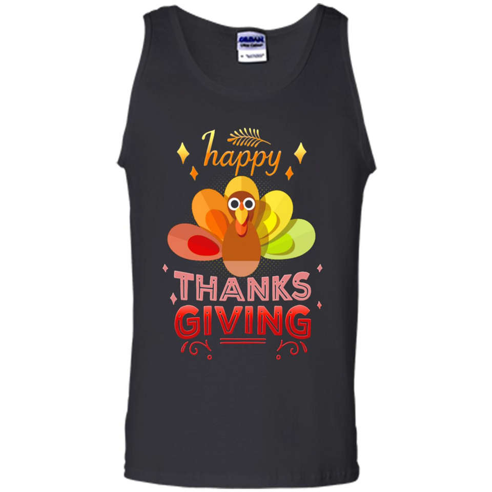 Happy Thanksgiving Turkey Day Colorful Cute