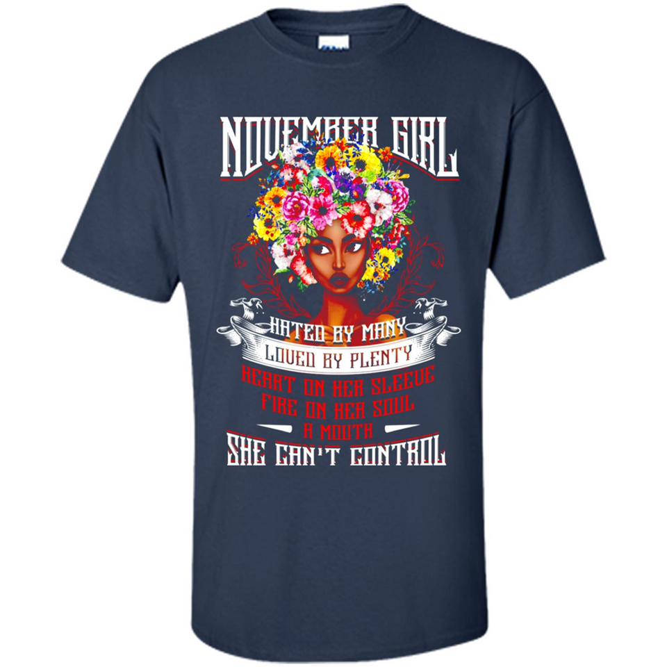 November Girl Flower - Shirt