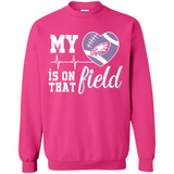Philadelphia Eagles Football My Heart is on that Field - Sweatshirt