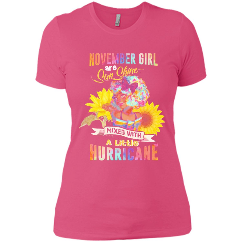November Girls Sunflower - Ladies' Boyfriend T-Shirt