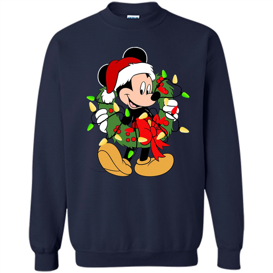 Disney Mickey Mouse Christmas Lights Sweatshirt - Sweatshirt