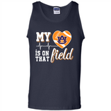 Auburn Tigers Football My Heart is on that Field - Tank Top