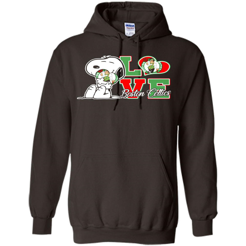 Snoopy loves NBA Boston Celtics - Hoodie