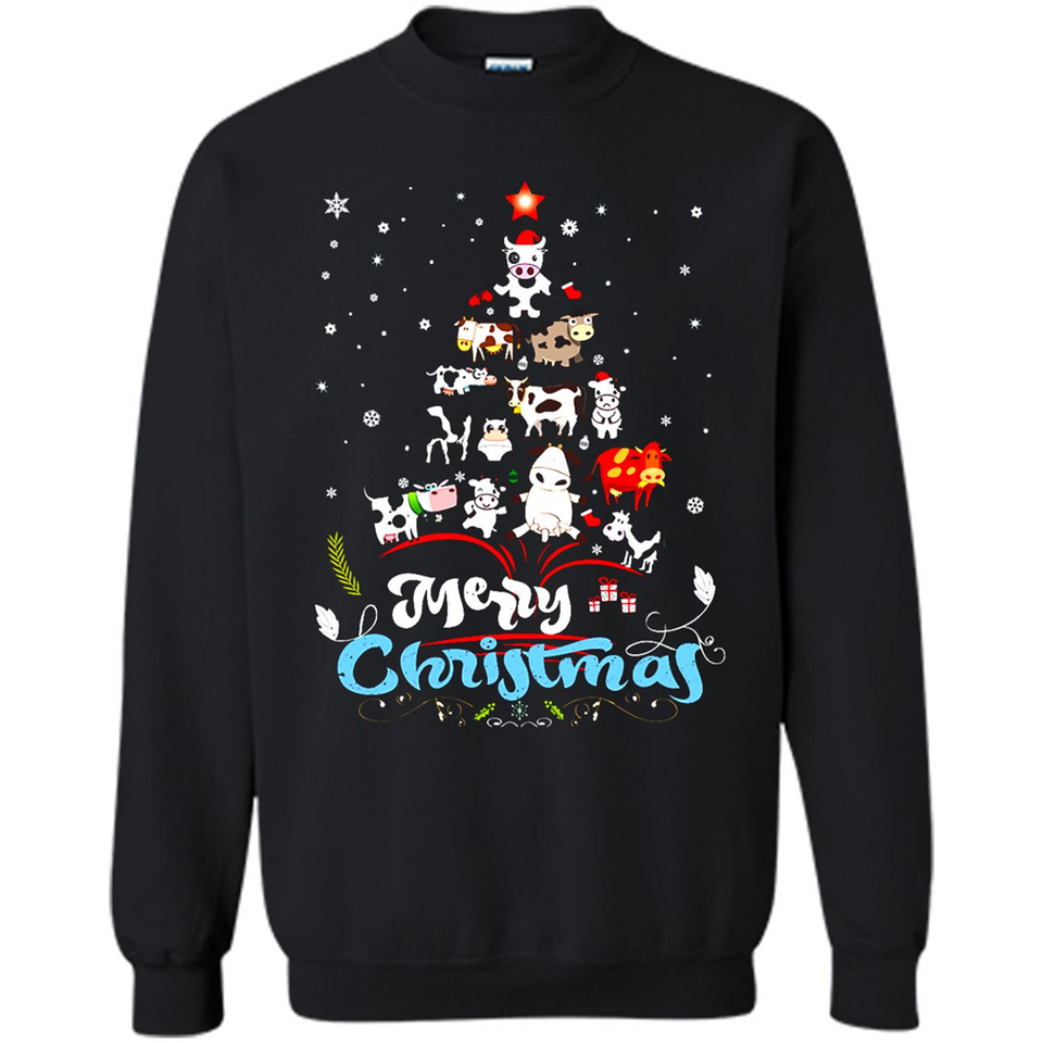 Christmas Ugly Sweater Animal Tree Pine Merry Christmas - Sweatshirt