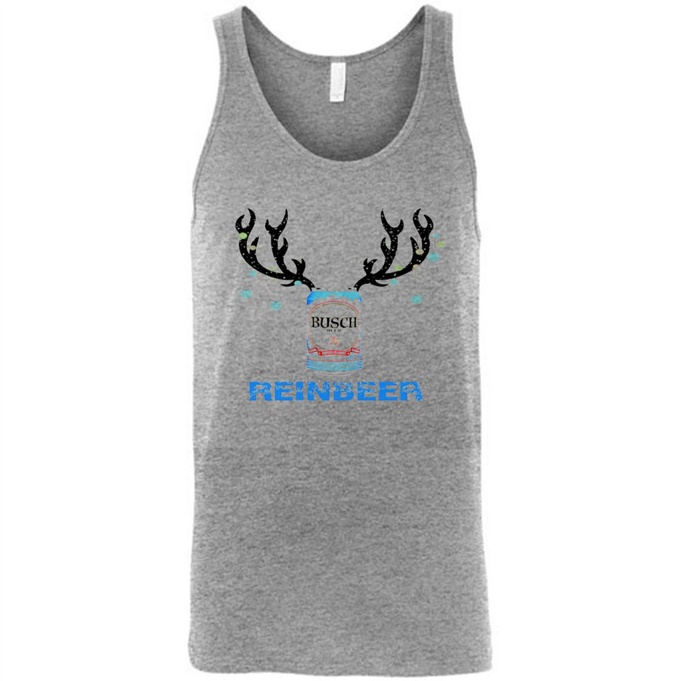 Busch Reinbeer Funny Beer Reindeer Christmas Sweatshirt - Canvas Unisex Tank