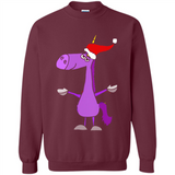 Funny Christmas Unicorn in Santa Hat - Sweatshirt