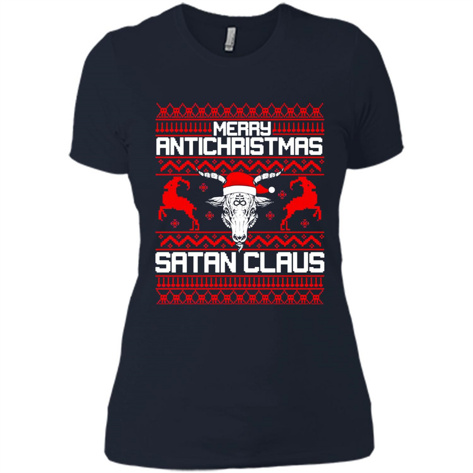 Merry Antichristmas Satan Claus - Ladies' Boyfriend T-Shirt