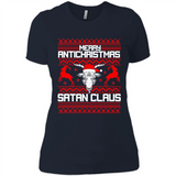 Merry Antichristmas Satan Claus - Ladies' Boyfriend T-Shirt