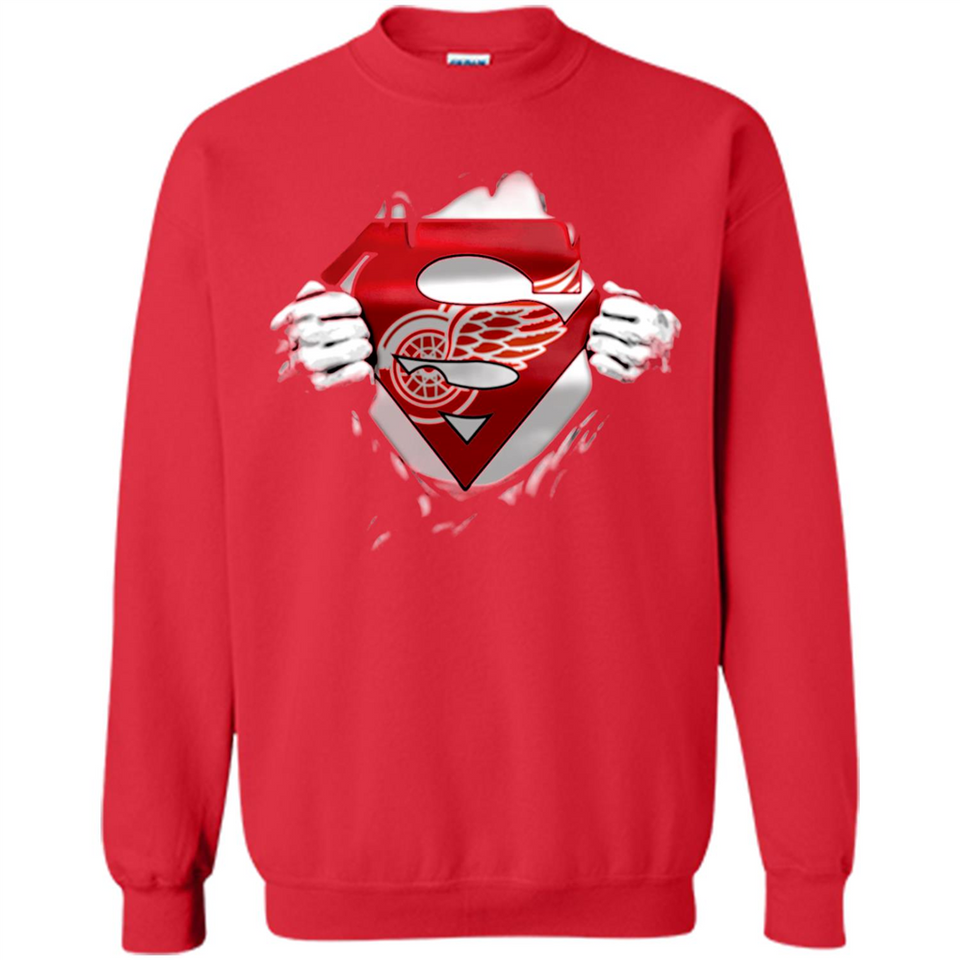 Detroit Red Wings And Superman Fans - Sweatshirt
