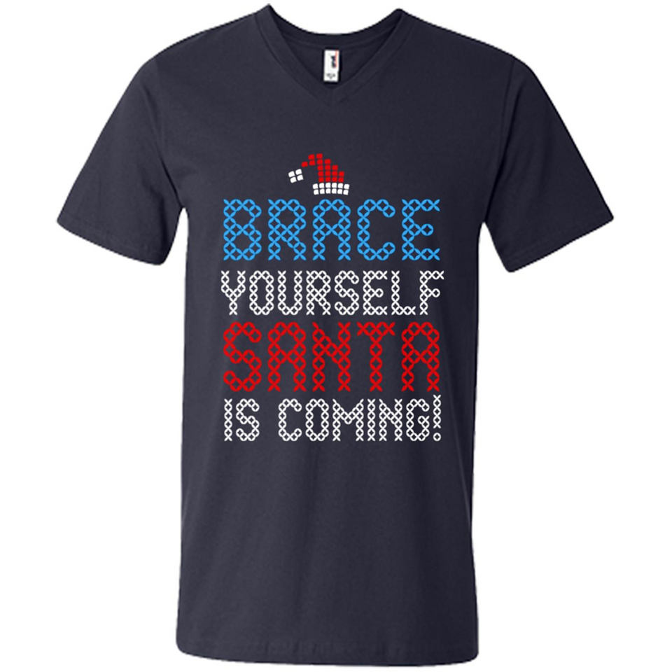 Brace Yourself Santa is coming Christmas - Men's V-Neck