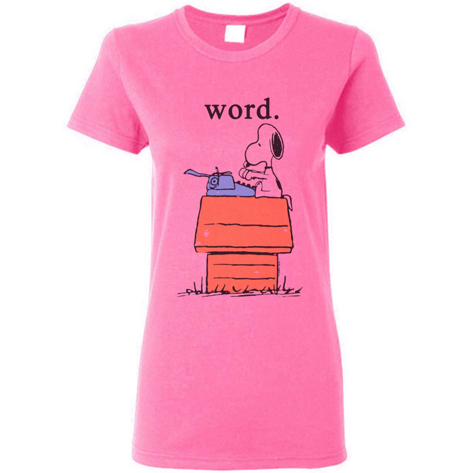 Snoopy Word - Ladies Short-Sleeve