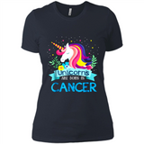 Unicorns are born in Cancer Birthday Rainbow Gift Custom Ultra Cotton