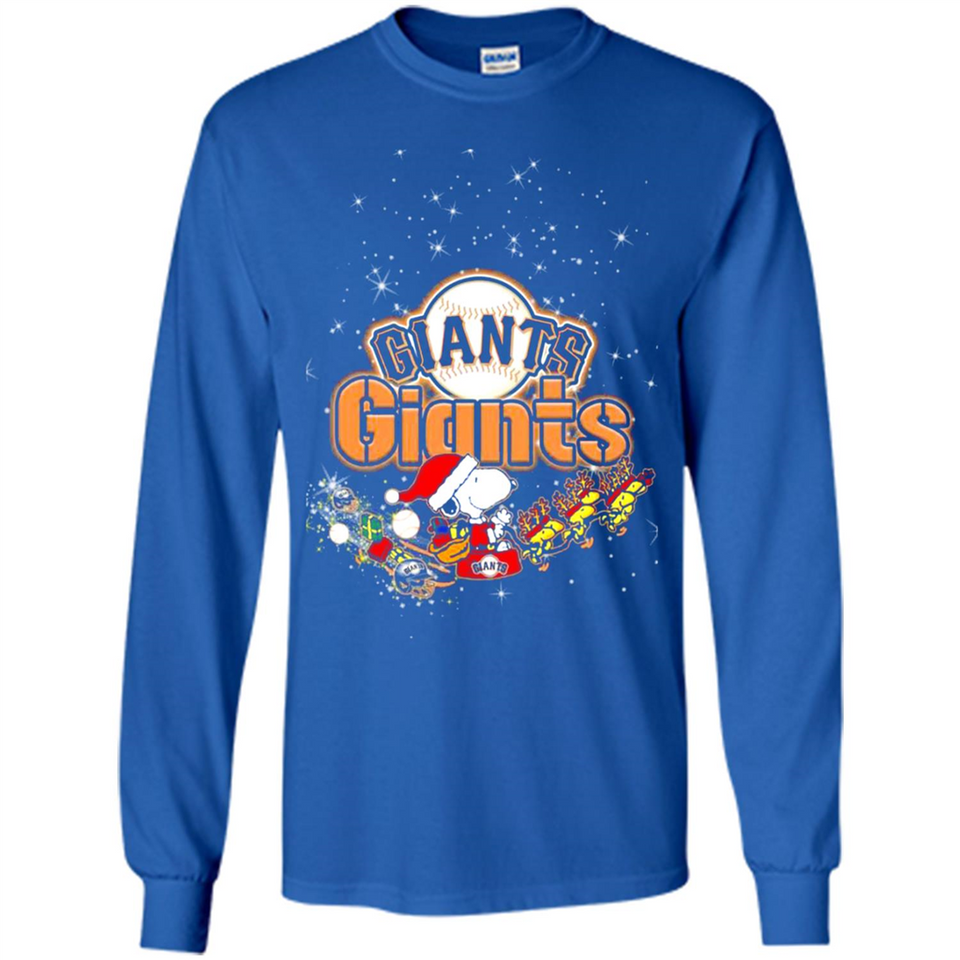 Snoopy Christmas San Francisco Giants - Long Sleeve T-Shirt