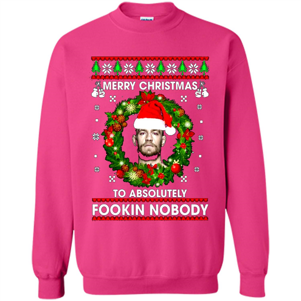 Merry Fookin Christmas Conor Mcgregor sweater PINGPONG