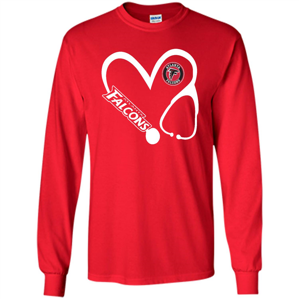 Stethoscope Heart Love Atlanta Falcons For Football Lovers