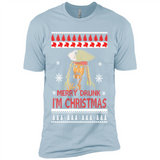 Jack sparrow Merry Drunk I'm Christmas - Premium Short Sleeve T-Shirt