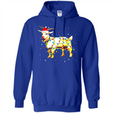 Christmas Lights Goat Wearing Santa Hat T-Shirt - Hoodie