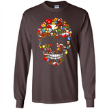 Skull Christmas Decorations Merry Xmas T-Shirt - Long Sleeve T-Shirt