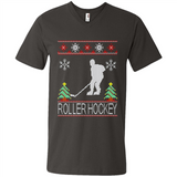 roller hockey Christmas ugly