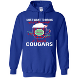 I Just Want To Drink Hot Chocolate & Watch Washington State Cougars Ugly Christmas Sweater PINGPONG