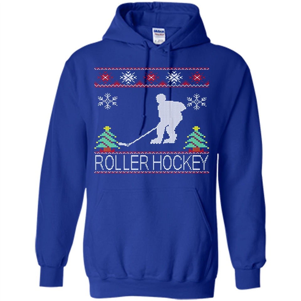 roller hockey Christmas ugly