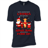 Never Underestimate A February Woman Watches Hallmark Movies Sweatshirt PINGPONG