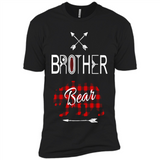 Brother Shirt Buffalo Plaid Family Camping Bear Tee - Premium Short Sleeve T-Shirt