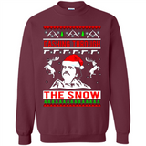 Narcos dashing through the snow Christmas sweatshirt PINGPONG