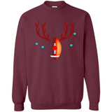 Football Christmas Shirt Reindeer Christmas Football Funny - Sweatshirt