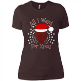 Obama All I Want For Xmas T Shirt PINGPONG - Ladies' Boyfriend T-Shirt