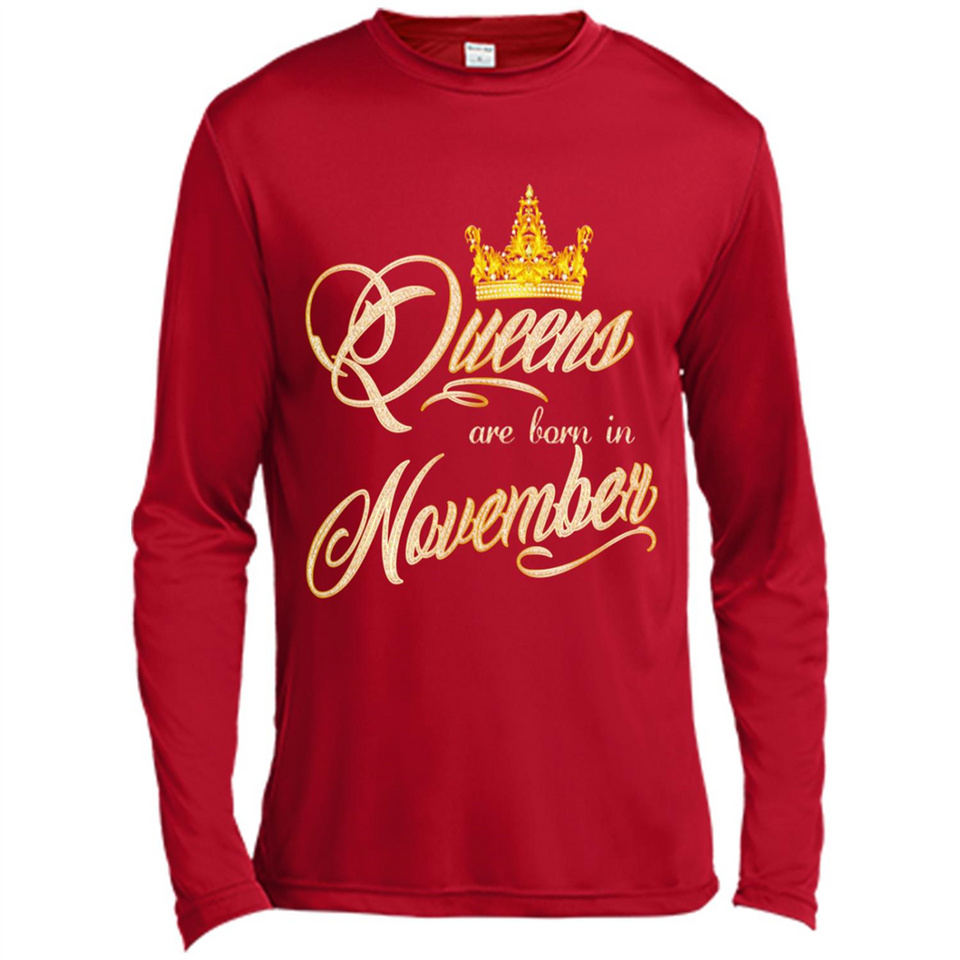 Queens Are Born In November Golden T-Shirt