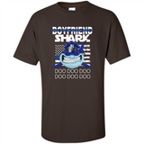 Police boyfriend Shark Blue Line Tee