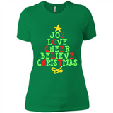 Joy Love Cheer Believe Christmas Tree