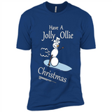 Snowman Snowboarder Tshirt Have Jolly Ollie Christmas