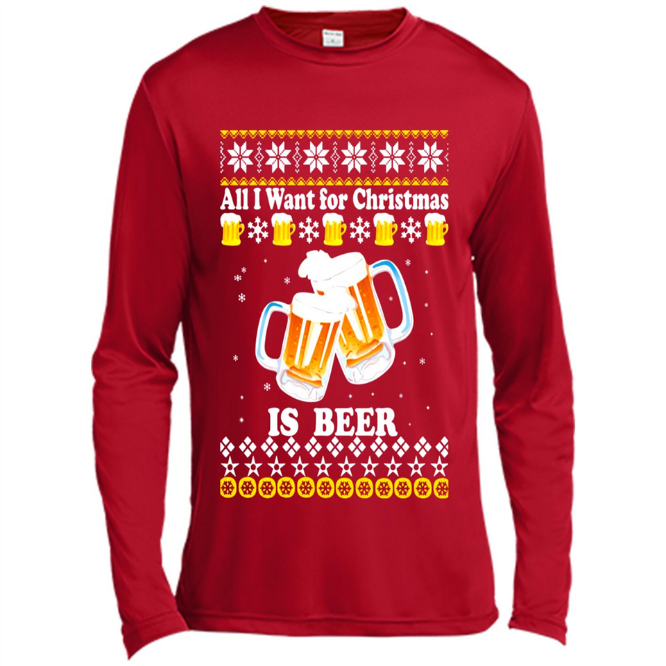 All I want for Christmas is Beer Sweater PINGPONG
