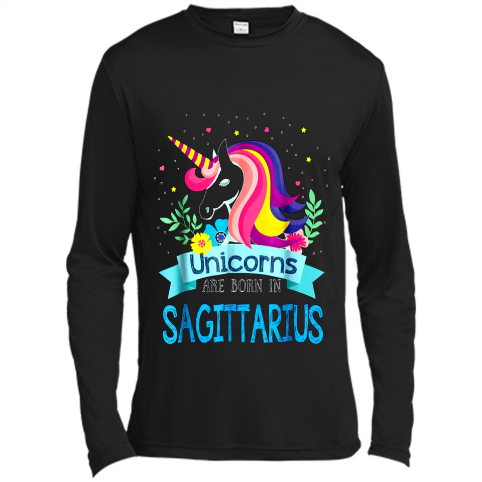 Unicorns are born in Sagittarius Birthday Rainbow Custom Ultra Cotton