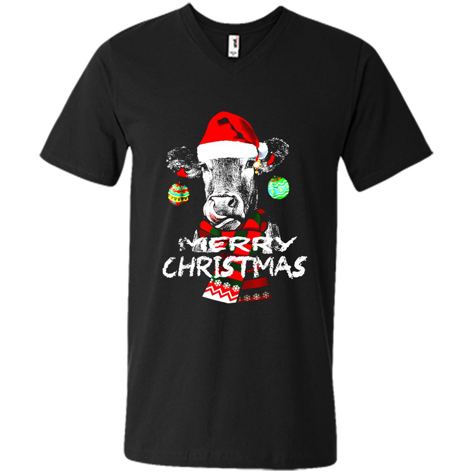 Fabulous Mooey christmas Heifers Cow Christmas lights - Men's V-Neck