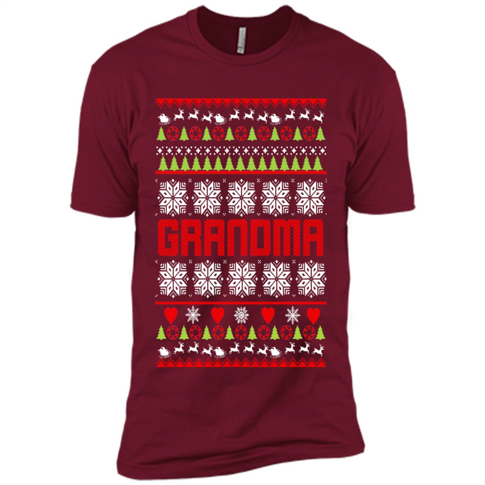 Grandma Ugly Christmas - Premium Short Sleeve T-Shirt
