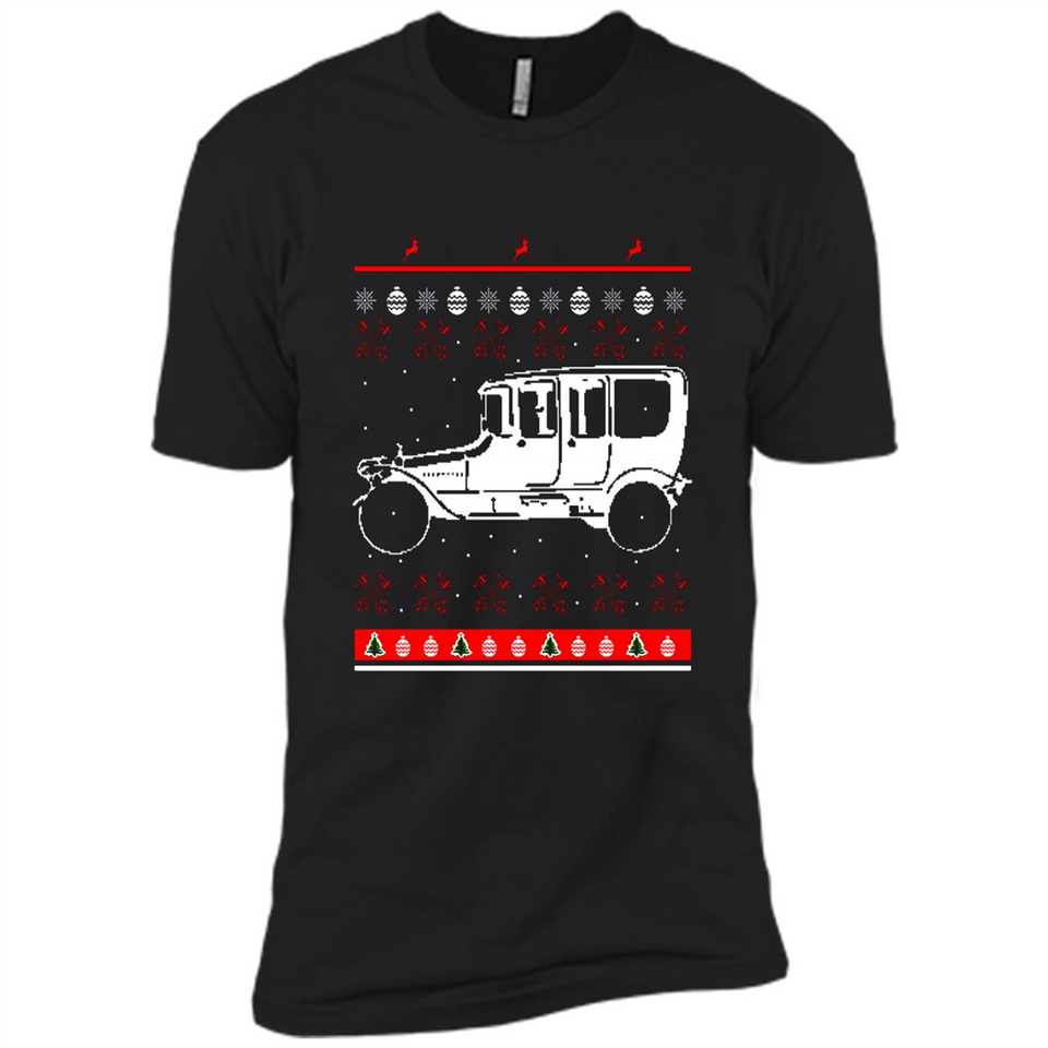 Christmas Ugly Sweater Automobile Ugly Christmas Sweater - Premium Short Sleeve T-Shirt