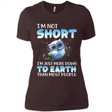 The owl I'm not short I just more down to Earth than most people - Ladies' Boyfriend T-Shirt