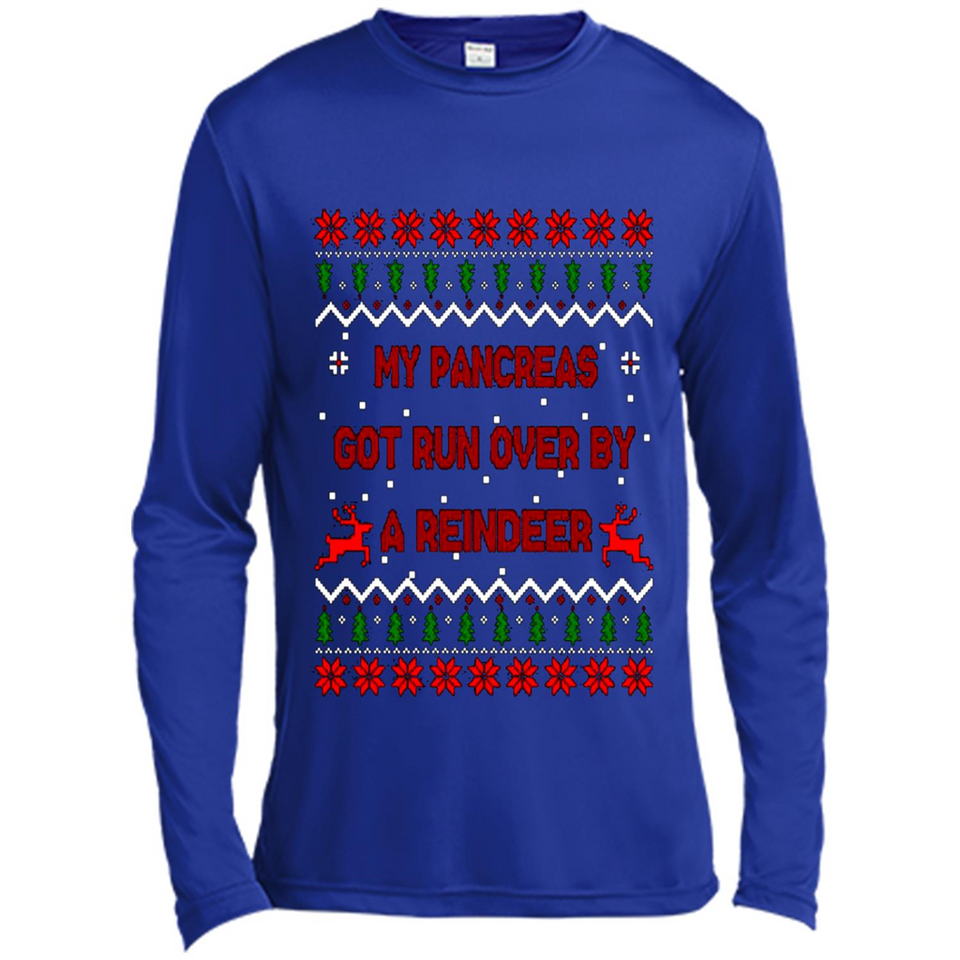 My Pancreas Got Run Over By A Reindeer Diabetes Christmas sweater PINGPONG