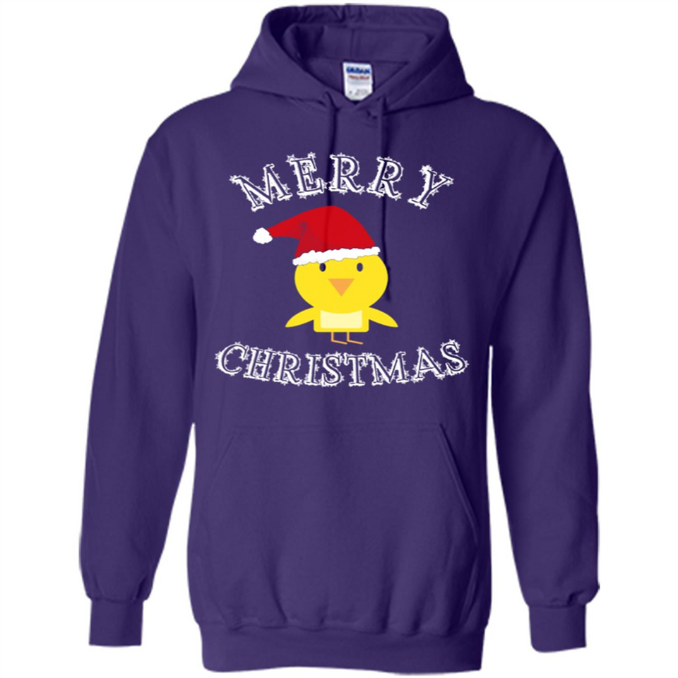 Bird Santa Merry Christmas T-Shirt - Birds Watchers Xmas - Hoodie