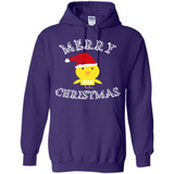 Bird Santa Merry Christmas T-Shirt - Birds Watchers Xmas - Hoodie