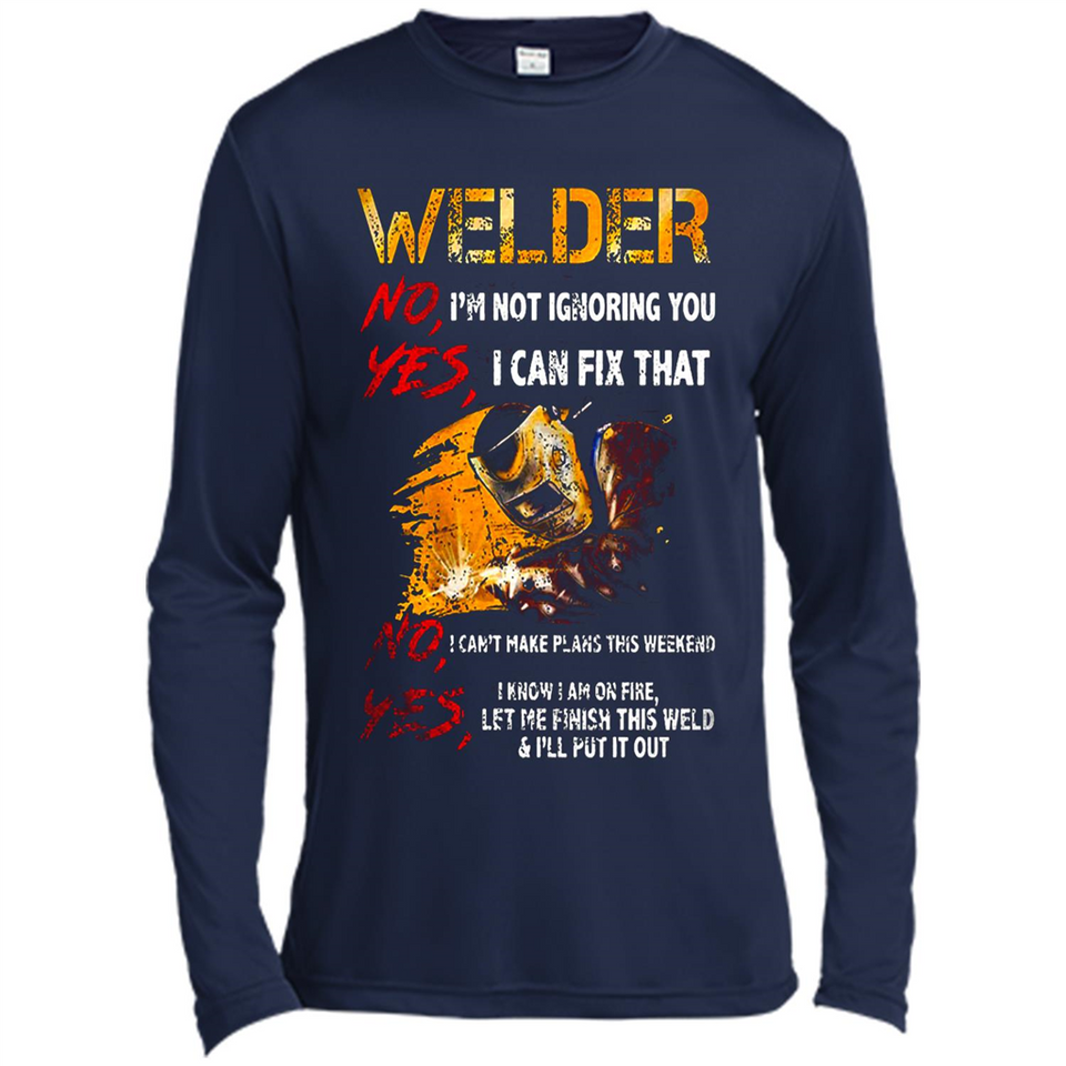 Know I'm on fire let me finish this weld shirt Sweatshirt - Canvas Long Sleeve T-Shirt
