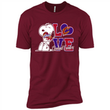 Snoopy loves NBA Cleveland Cavaliers - Premium Short Sleeve T-Shirt
