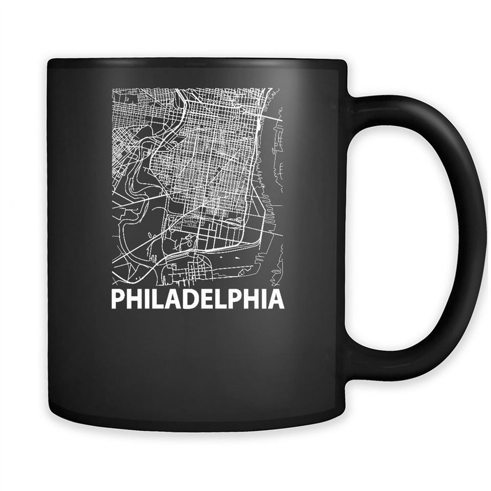 Philadelphia Pennsylvania City Map Souvenir
