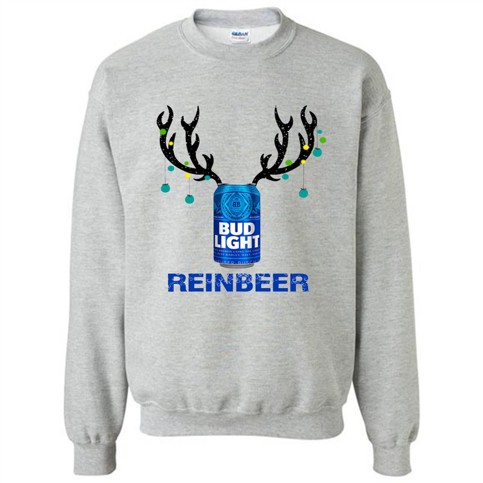 Bud Light Reinbeer Funny Beer Reindeer Christmas Sweatshirt - Sweatshirt