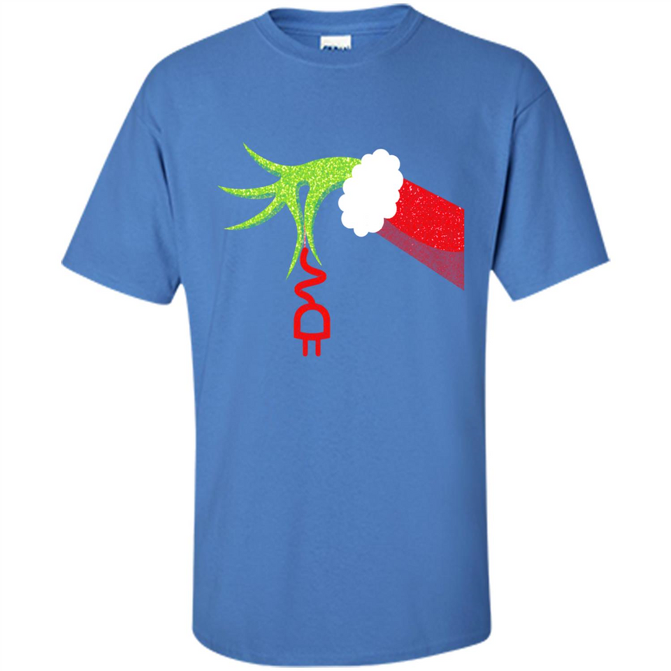 Funny Grinch Hand Holding Electrician Ornament Christmas PING PONG
