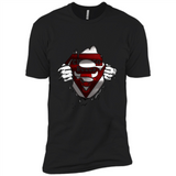 Chicago Bulls And Superman Fans - Premium Short Sleeve T-Shirt