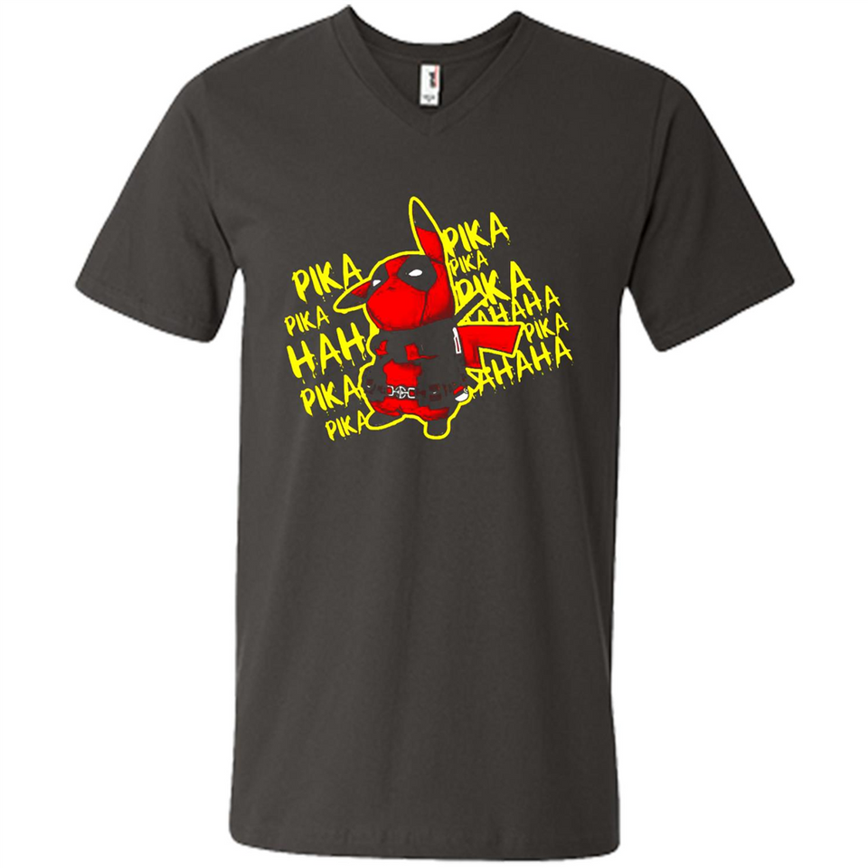 Pikachu Deadpool T-Shirt PINGPONG - Men's V-Neck